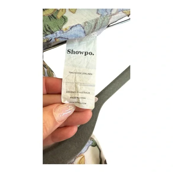 Amalie Leaf Print Trousers -size 14 - Picture 4 of 9